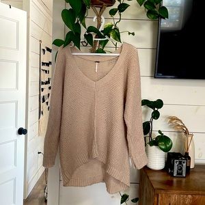 Free People Blush Pink Oversized Sweater M